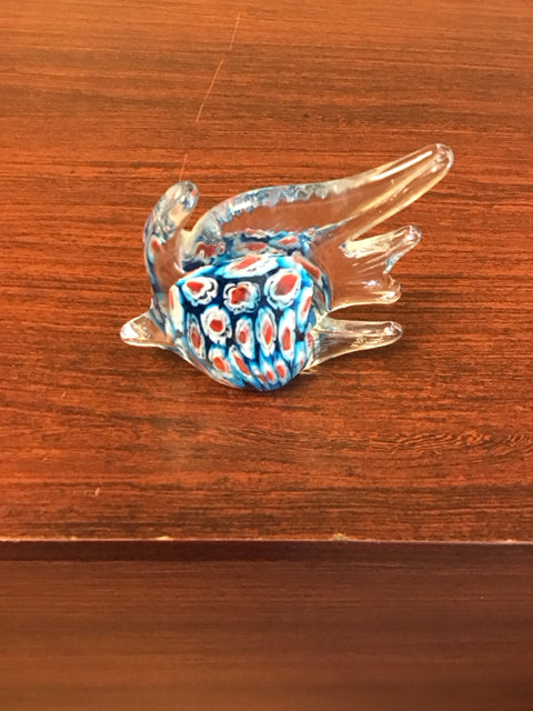 4" Blue Angel Art Glass Fish