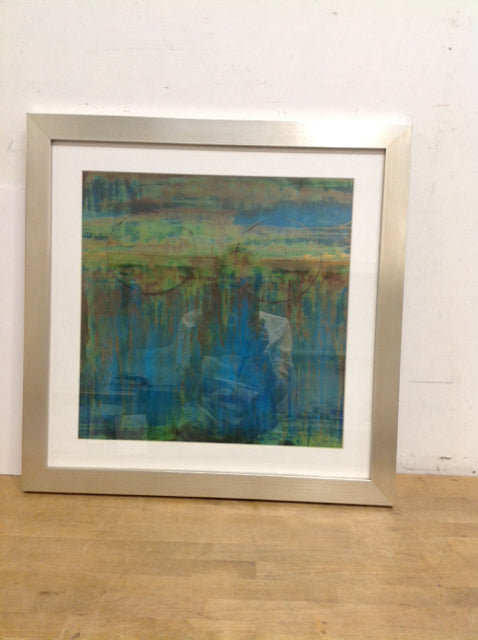 25" Sq Framed ZGallerie "Mat Lime Slice"