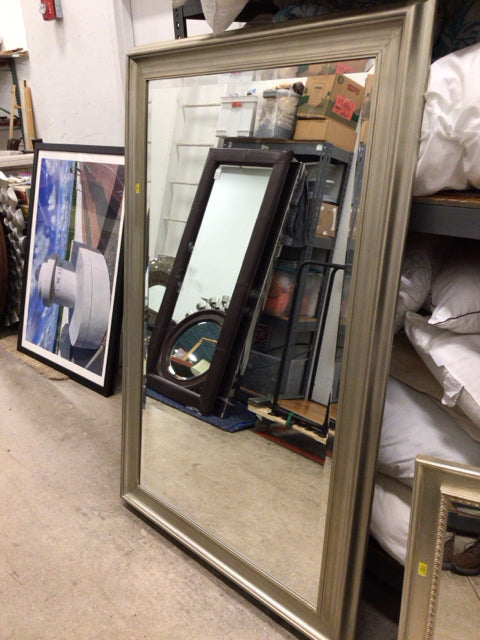 45 1/8" X 69" Silver/Gold Framed Beveled Floor Mirror