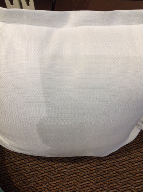 Pillow- 24" White Linen Border