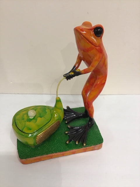 Frog Playing Golf