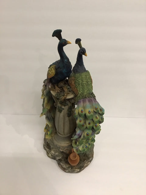 19" Crosa Like Toscano Peacocks