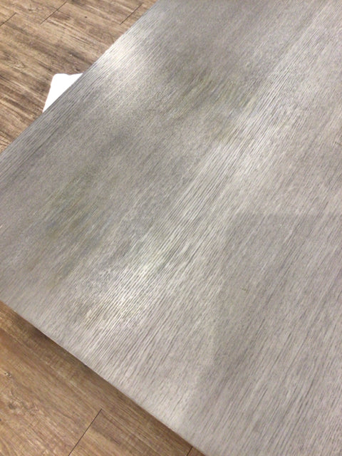 AS-IS 42" Square City Furniture Grey Wood Coffee Table