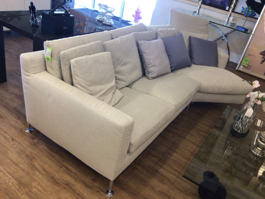 B & B Italia Harry Two PC Sofa W/Cuddle Corner