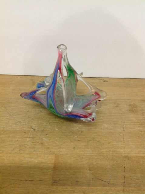 4" Murano Fine Glass Basket