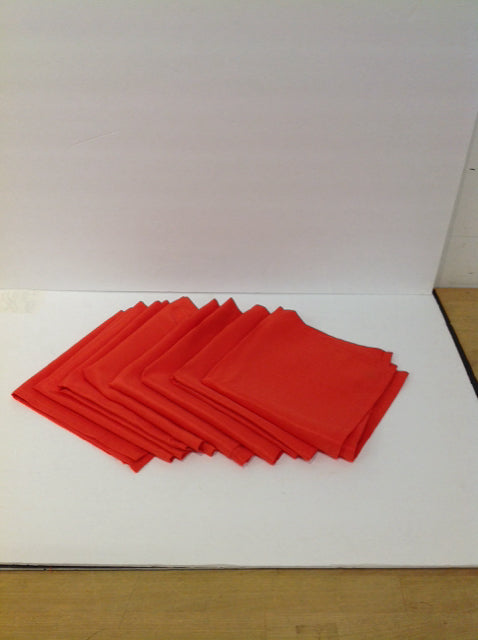 Set/8 Red Dinner Napkins