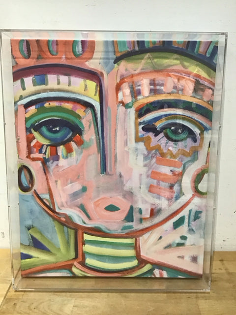 16x21 Shadow Box Neon Chica