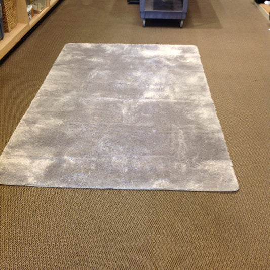 8'x5' Grey Shag Area Rug