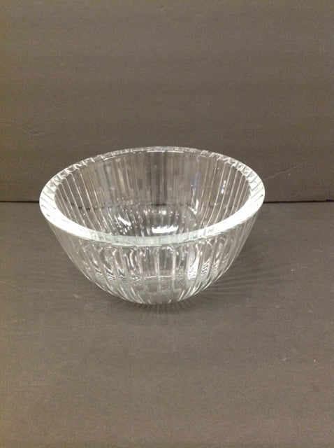 9" Carved Crystal Bowl