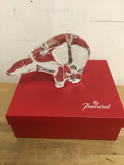 Baccarat Crystal Polar Bear Figurine