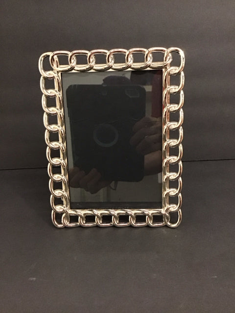 4x6 Silver Metal Chainlink Picture Frame