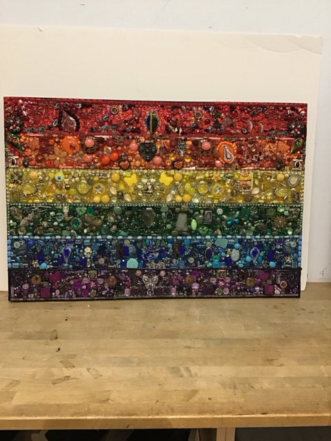 36x25 Pride Flag By Susan David
