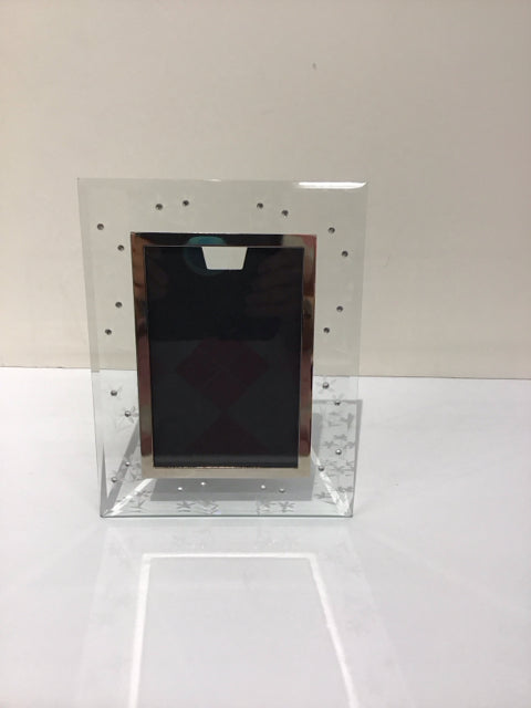 5x7 Glass Picture Frame w/Rhinestones