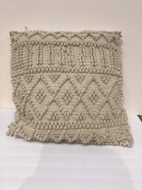 Lg Tan Knotted Pillow