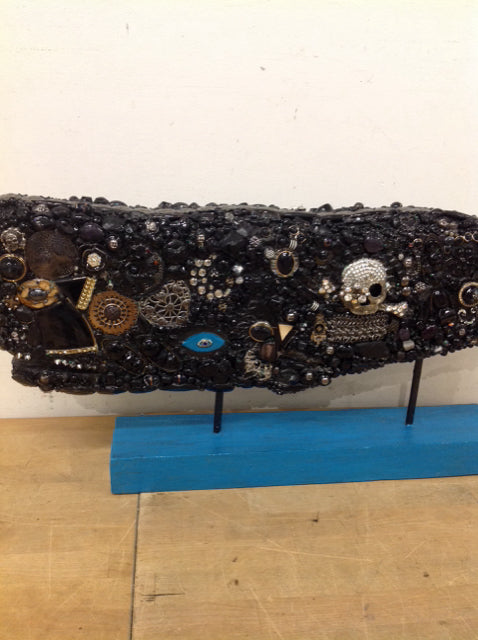 6" X 36" Whale Black Beard By Susan David