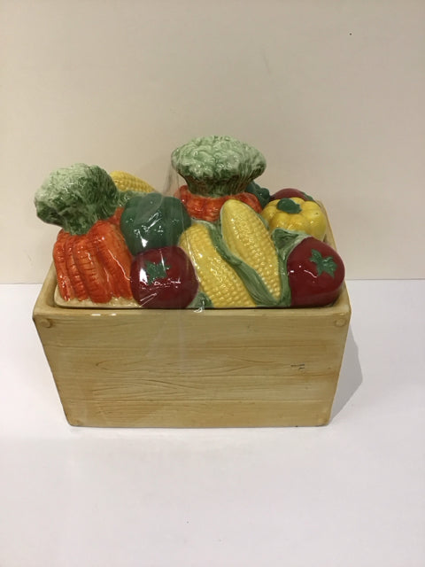 Sakura Farmstand Ceramic Cookie Jar