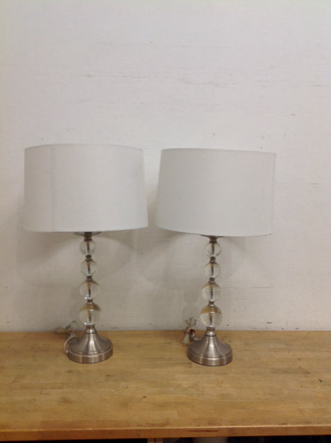 Pair 28" 4 Stacked Cylinders w/ Shades