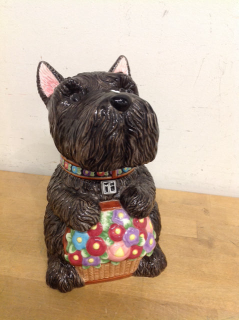 11" Ceramic Dog Cookie Jar