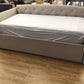 Tan Tufted Fabric Daybed W/Trundle/2 Mattresses