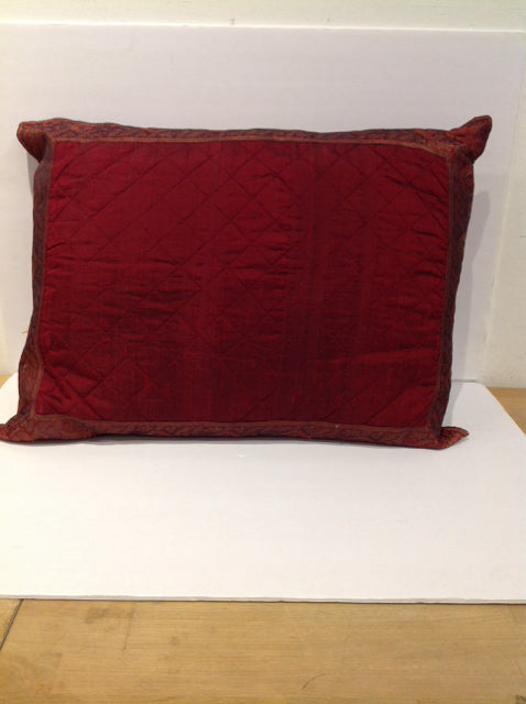 Red Rectangular Pillow