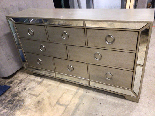 AS-IS Macys Ailey Dresser W/Mirror(Top Damage)