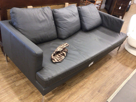 Bo Concepts Grey Leather Sofa (as-is)