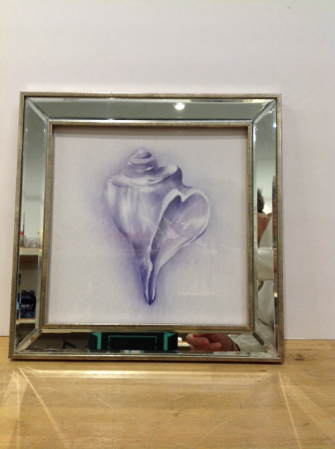 12" Square Mirror Framed Print on Paper