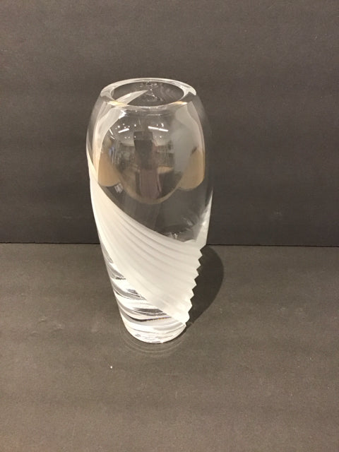 9" Lenox Windswept Clear Flower Vase