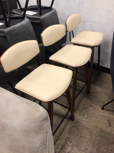 Set Of 3 Ashley Furniture Armen Living Fox Bar Stools