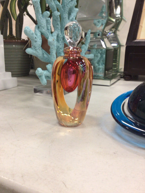 Orange/Pink Perfume Bottle