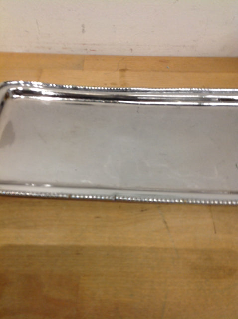 Tray- 13" Silver Metal