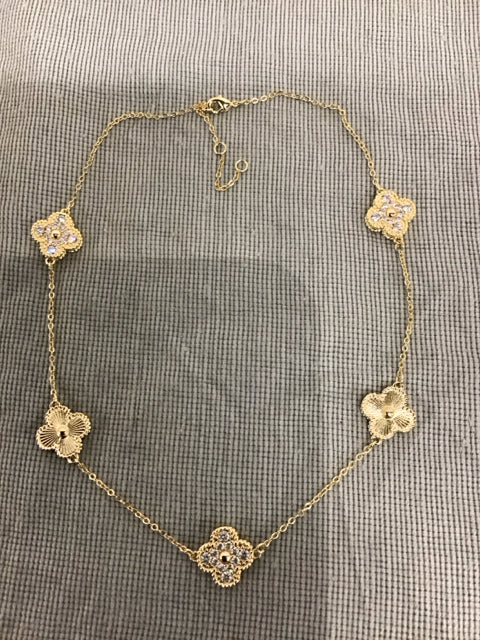 Necklace Van Cleef Like Gold W/Paive