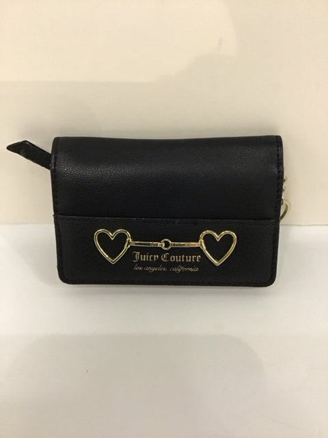 Juicy Couture Black Leather Wristlet
