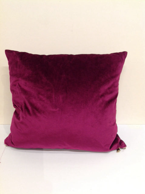 Royal Red Velour Pillow