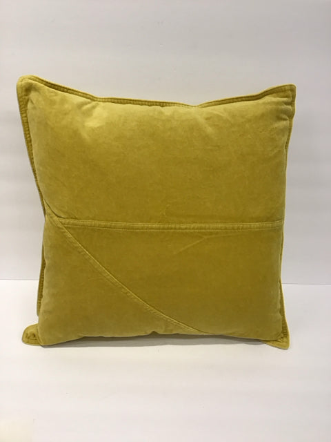 Yellow Velour Pillow