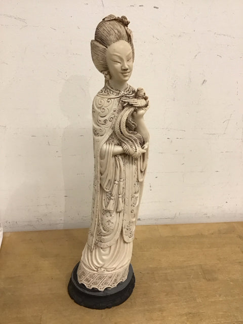 17" Empress Ivory Like Chinese Figure