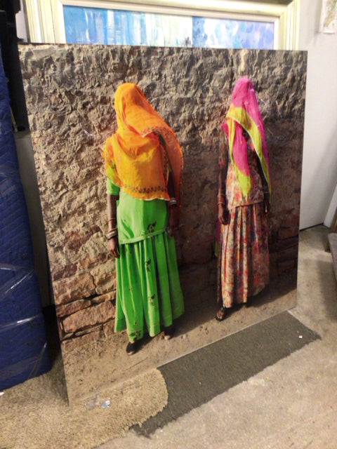 48" Square Indian Acrylic Art