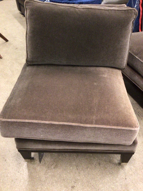 Century Furniture Mohair Armless Chair