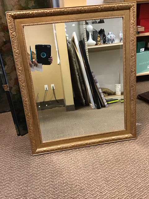 36"x29" Gold Ornate Mirror