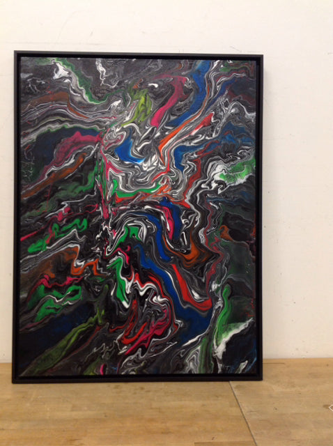32x42 "Mind Burst" Painting By Susan David