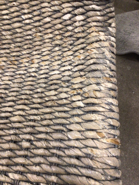 AS-IS Pair Of  Lulu & Georgia Seagrass Woven Dining Chairs(Segrass Ware)