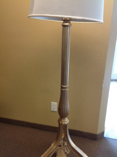 Floor Lamp- 6' Gilt Gold Wood