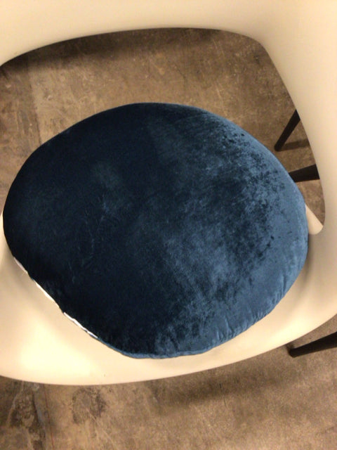 Round Blue Pillow