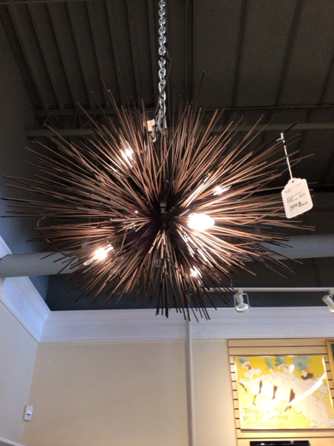Dark Metal Sputnik/Spike Chandelier