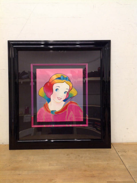 31"Sq Framed Signed PETER MAX "Snow White" Serigraph