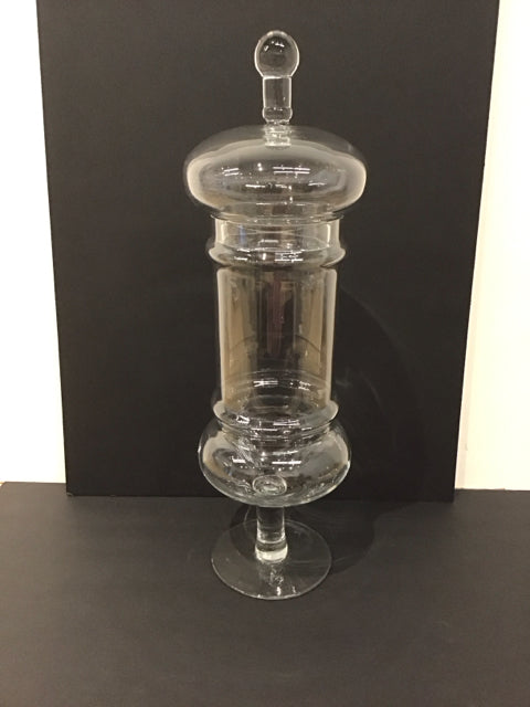 22" Glass Canister w/Pedestal