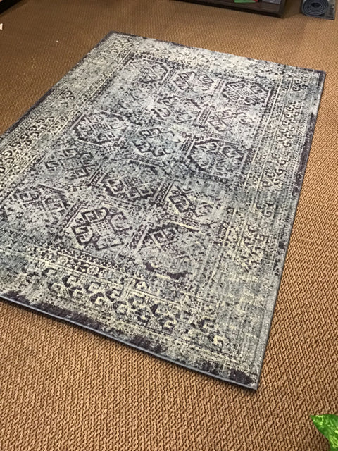 5'x7' Threshold Brookneal Dk Blue Rug