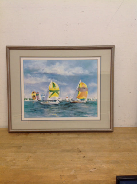 31x25.5 "Barnegat Bay Regatta" Virginia Perle