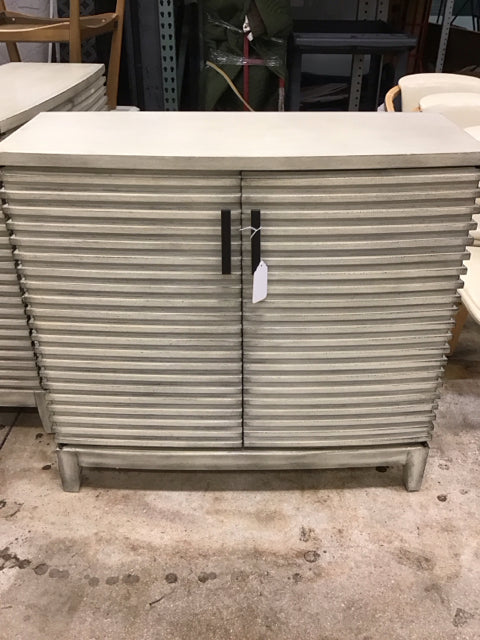 Ribbed Curved Front Cabinet