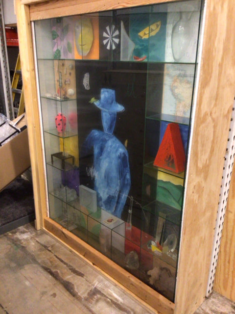 Therman Statom 48x60 Mixed Media Shadow Box Art